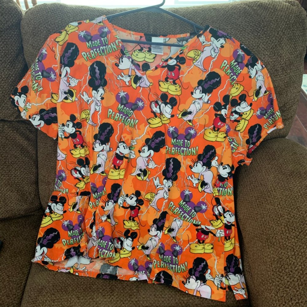 Disney Halloween Scrub Top
